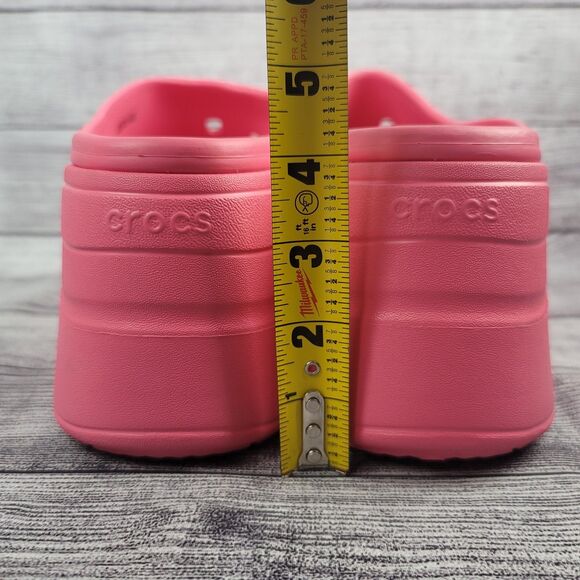 Crocs Siren Clog High Heel Sandal Hyper Pink 208547-6VZ (Men\'s 13) {#2} main image 4